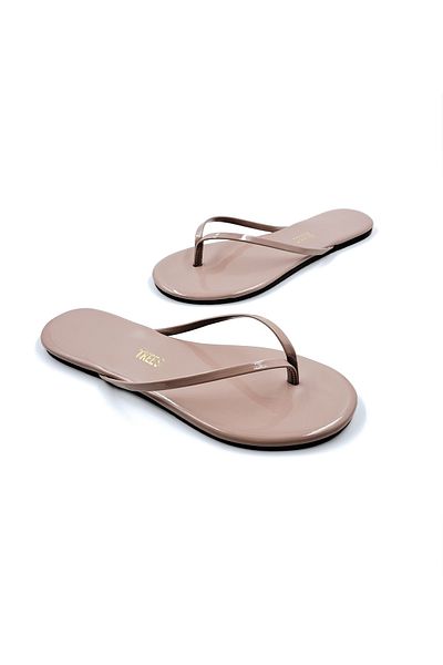 Tkees Classic Women's Powder Patent Leather Flip Flops