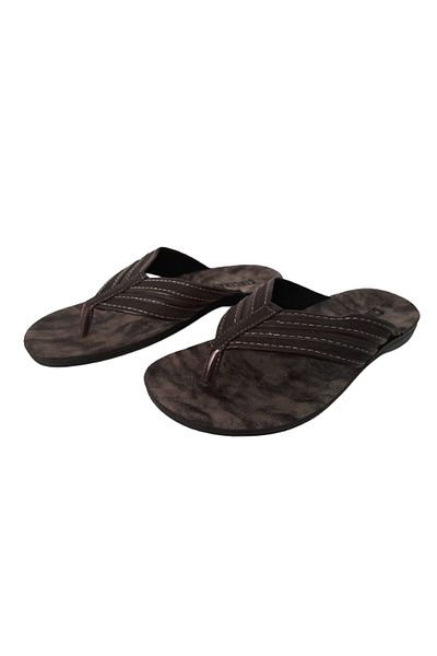 Akınal Bella Flip Flops Men's Light Brown Orthopedic Non-Slip Sole Slippers
