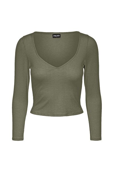 PIECES Bluse Damen / Mädchen Deep Lichen Green