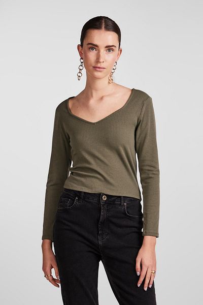 PIECES Bluse Damen / Mädchen Deep Lichen Green