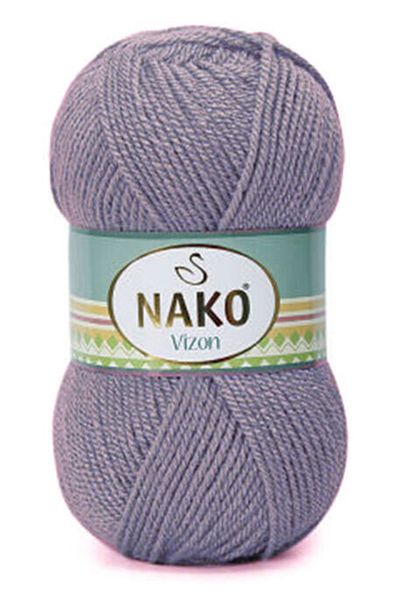 NAKO Mink 10155 5 Pieces Premium Acrylic Hand Knitting Thread Grape Juice