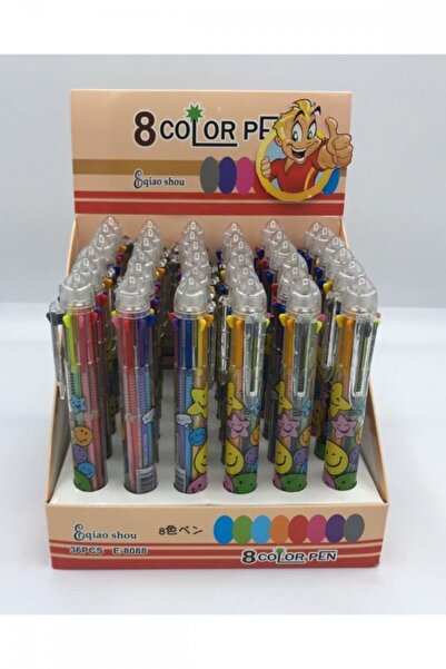 RASYONEL Bp 8088 8 Renk Tükenmez Kalem