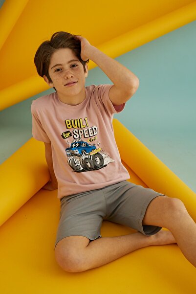 Ayans Pijama Combed Cotton Boy Capri Set