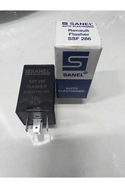 Sanel 12 Volt Flaşör Renault Cıtroen Fıat Peugoet 4 Uçlu Ssf 286 Uyumlu