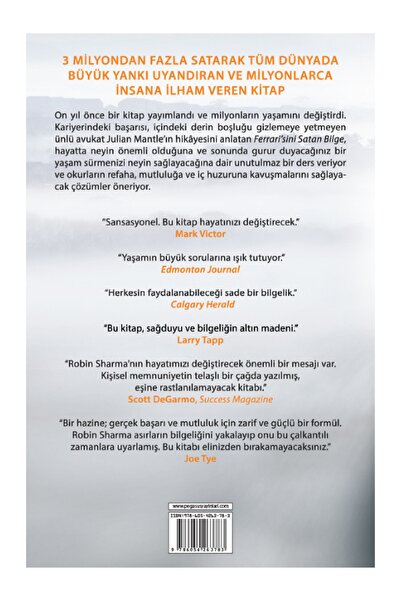 Pegasus Yayınları Ferrari'sini Satan Bilge - Robin Sharma