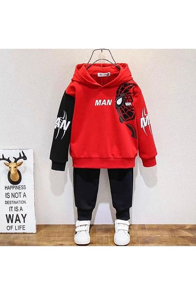 Muwen Butik Kids Spider Kids Tracksuit Set