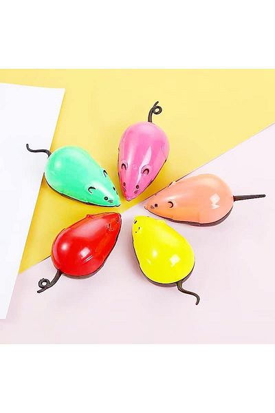 Aktifpet Pull and Drop Toy Mouse for Cats 5 Pieces Mix Color