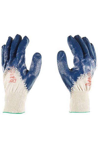 Beybi Lk100 Cotton Nitrile Gloves No:10 - Pair - Navy Blue [Energy Class A+]