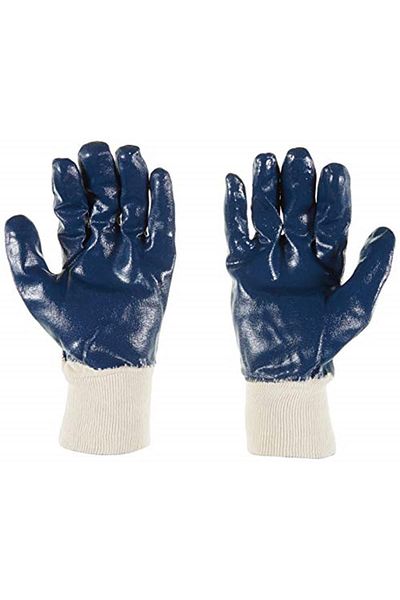 Beybi Kn4+ Cotton Nitrile Gloves No:10 - Pair - Navy Blue [Energy Class A+]