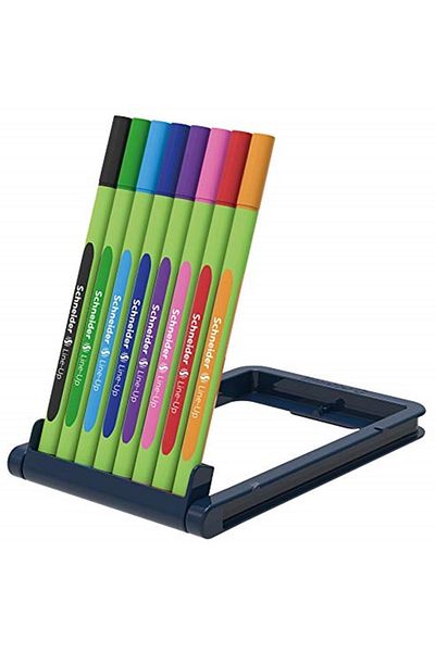 SCHNEIDER Line-up Fineliner (Triangle Thin Tip Pen, Line Thickness 0.4 Mm, Biobase Plastic Body