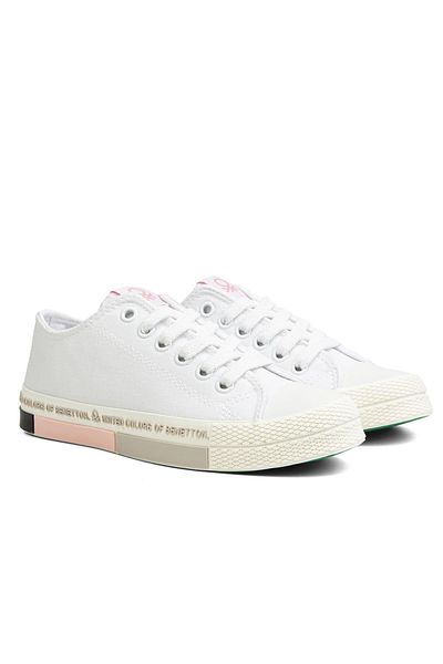 Benetton ® |   Bn-70017 - 3374 White Powder - Pantofi sport pentru damă