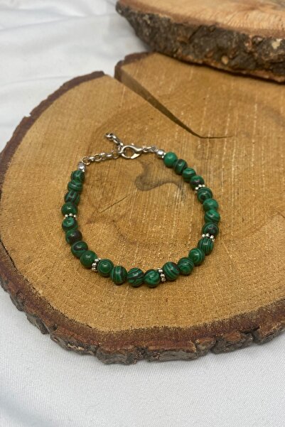 Suerte Accessories Yeşil Havlit Doğaltaş Gümüş Aksesuar El Yapımı Özel Tasarı...