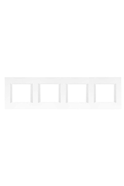 PANASONIC إطار لون أبيض غير شفاف من سلسلة Viko Thea 4x2m Optima - Wvtf08501wh-tr