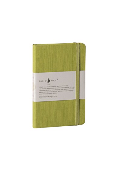 Fabio Ricci Lepidus 9x14cm Kareli Yeşil Defter