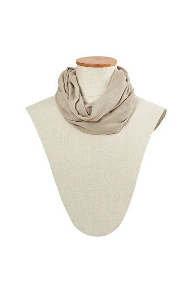 Fonem Unisex Cotton Viks Neck Collar Fo 6025 Beige