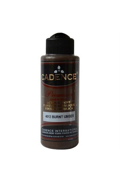 Cadence 4012 Model Burnt Umber Acrylic Paint - 120 ml
