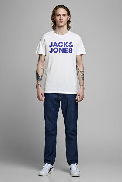 Jack & Jones Ανδρικό μπλουζάκι με λαιμόκοψη JACK JONES Written 12151955