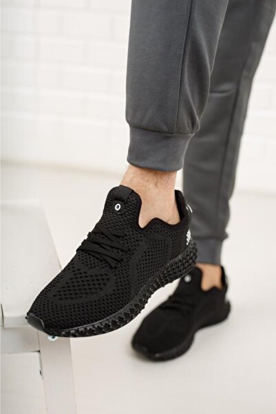 DUNLOP Μαύρο Πλεκτό Ανδρικό Παπούτσια - Μοντέλο 1020