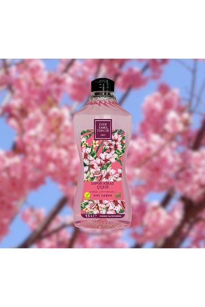 Eyüp Sabri Tuncer Japanese Cherry Blossom Natural Olive Oil Liquid Soap - 1.5 Lt
