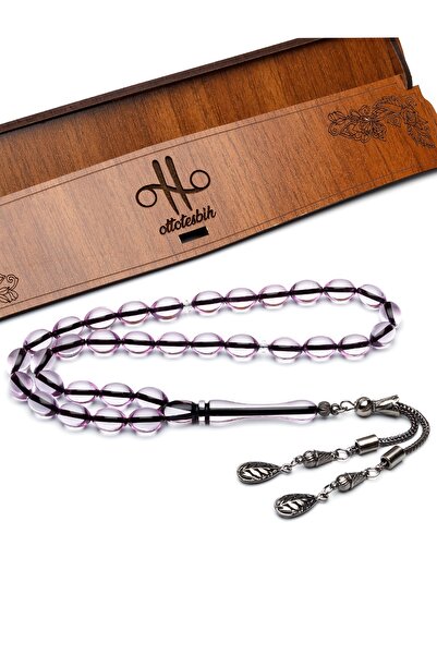 OTTOTESBİH Mărgele de rugăciune pentru bărbați, transparente, de culoarea apei, de culoare chihlimbar