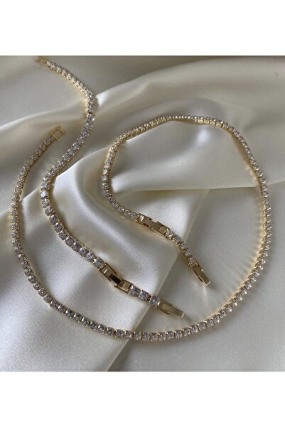 MesAccessoryy Su Yolu Kolye Bileklik Takımı