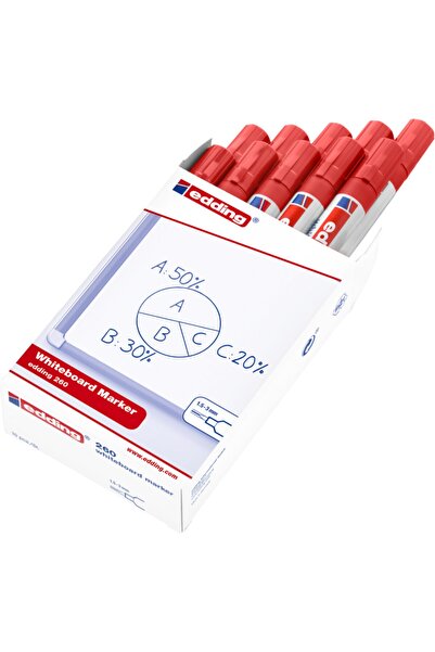 Edding Beyaz Yazı Tahtası Kalemi 10'lu 260