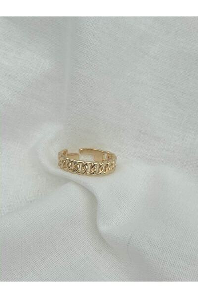 Entrendi Cansus خاتم حبل ذهبي نسائي