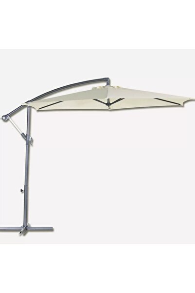 Evinizin Atölyesi Naturel Bahçe Şemsiyesi,3 Mt Ampül Şemsiye, Makaralı Bahçe ...