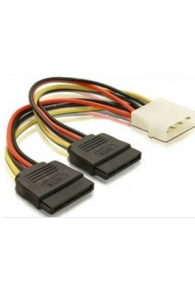 Alfais 4929 Ikili Çift Sata Power Hdd 4 Pin Güç Kablosu