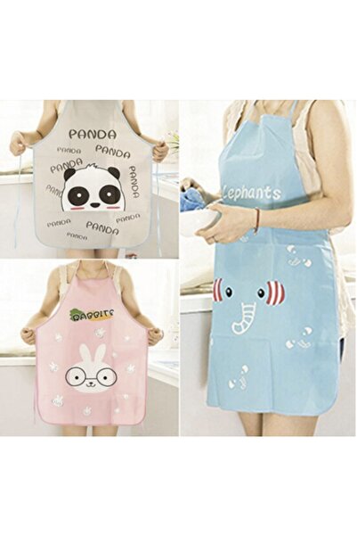 renkli çiçekler Water Oil Proof Patterned Kitchen Apron