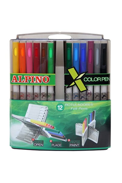 Alpıno Alpino X-Color Pen Keçeli Kalem 12 Renk