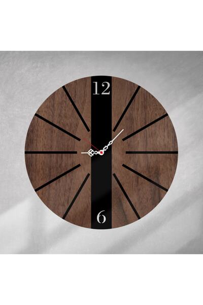 acargrafik Dekoratif Ahşap Çift Kat Ahşaplı Dekoratif Duvar Saati