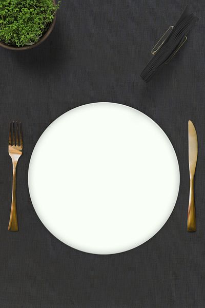 Decorita Set of 2| Glass Plate - Breakfast Plate - Cake Plate| Solid Color - White| Diameter32cm