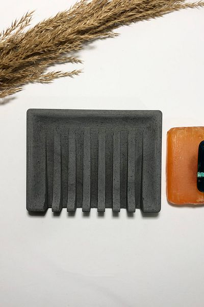 RocArt Home Δοχείο σαπουνιού Wavy Concrete (ανθρακί)