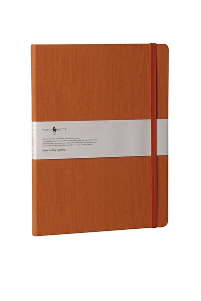 Fabio Ricci Lepidus 19x25cm Noktalı Turuncu Defter