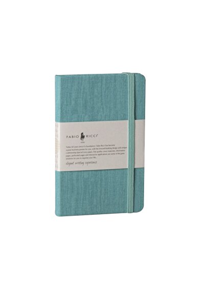 Fabio Ricci Lepidus 9x14cm Kareli Turkuaz Defter