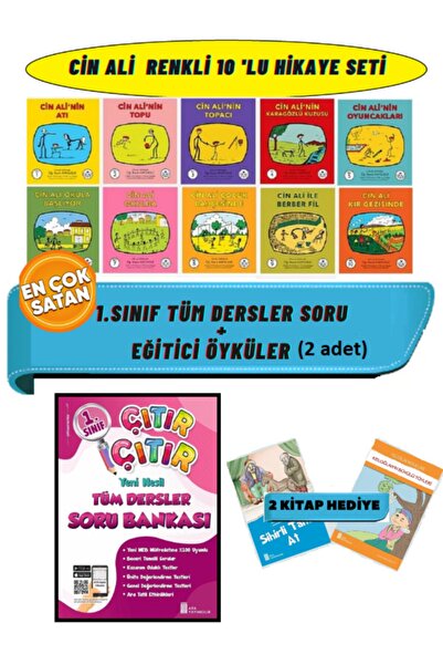 Cay Cin Ali Yayınları Cin Ali Hikaye Seti 10 Kitap+çıtır Çıtır Tüm Dersler Soru