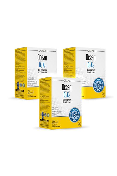Ocean Ocean Vitamin D3 K2 - 20ml Drops, X3 Pieces