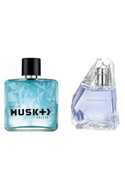 AVON Musk Freeze  Edt 75 ml Erkek Parfüm + Perceive Edp 50 ml Kadın Parfüm Se...