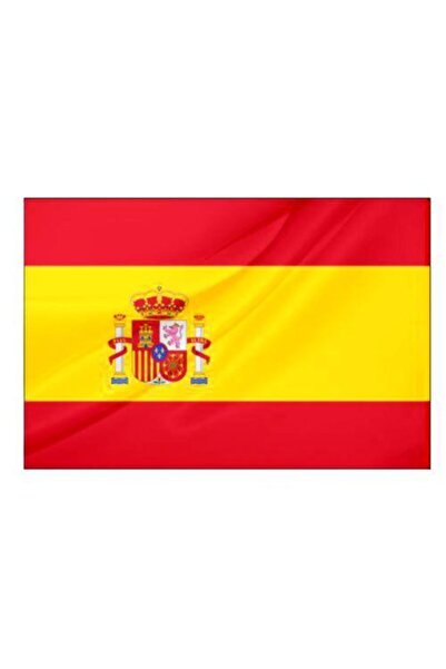Rekbay Ispanya Bayrağı 1.sınıf Parlak Kumaş 50x75cm