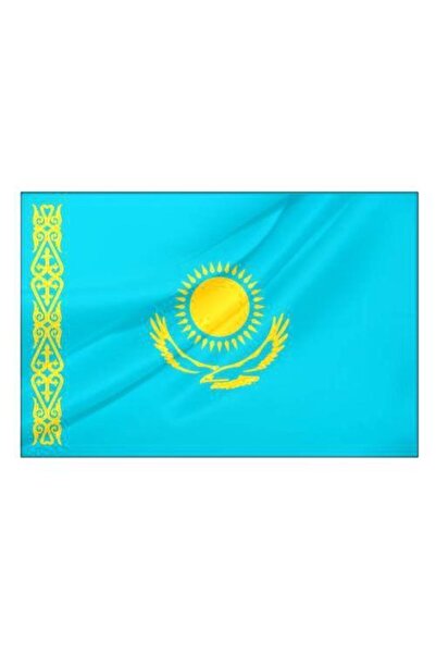 Rekbay Kazakistan Ülke Bayrağı 1.sınıf Parlak Kumaş 50x75cm