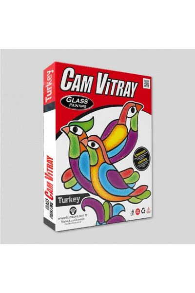Redka/KumToys Kumtoys Glass Stained Glass Cat Pattern
