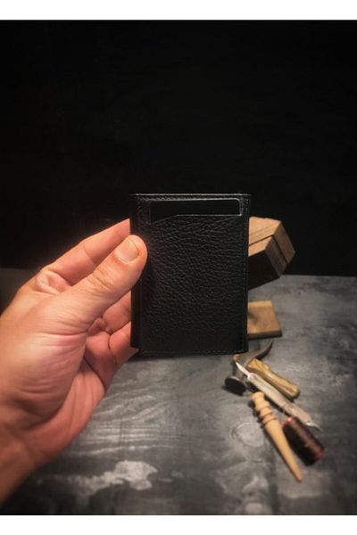 Niki Leather Legend Black Crazy Leather Smart Mechanism Wallet