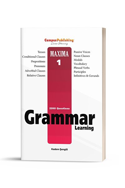 Yks Dil Hazırlık Maxima 1- Grammar Learning Konu Anlatımlı Kitap Ösym Formatında