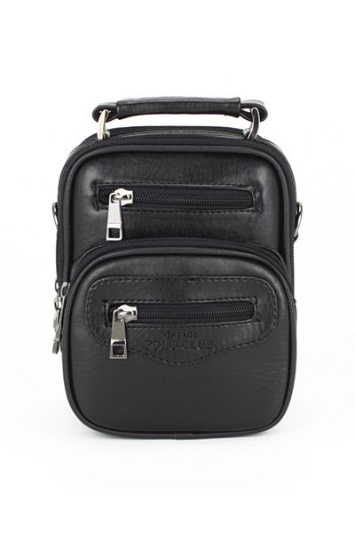 VİNTAGE POLO CLUB Small Size Case Men's Handbag with Shoulder Strap Waterproof Exterior