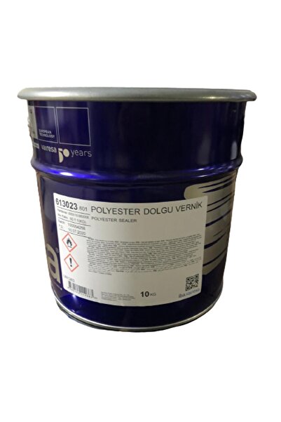 VALRESA İthal Polyester Dolgu Vernik Teneke Takım 10 kg + 0,2 kg + 0,2 kg