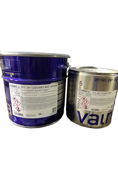 VALRESA Ithal Poliüretan Çizilmez Mat Vernik 2+1 (3kg + 1.5 Kg) 4.5 Kg