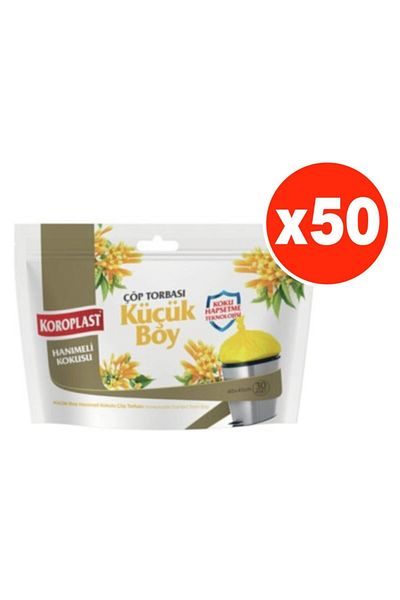 Koroplast Honeysuckle Scented Small Size 30 Pieces Garbage Bags X 50 Pack (40*45 Cm)