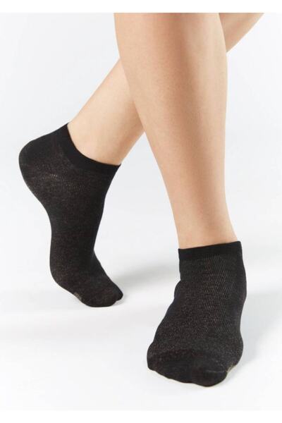doashop Doa Silver Organic Cotton Silvery Short Socks - 3 Pairs