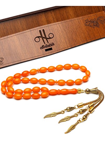 OTTOTESBİH Rozariu pentru bărbați, 7x11 mm, în tonuri de picătură de seccar, picătură de Beirut, chihlimbar, rozariu cadou